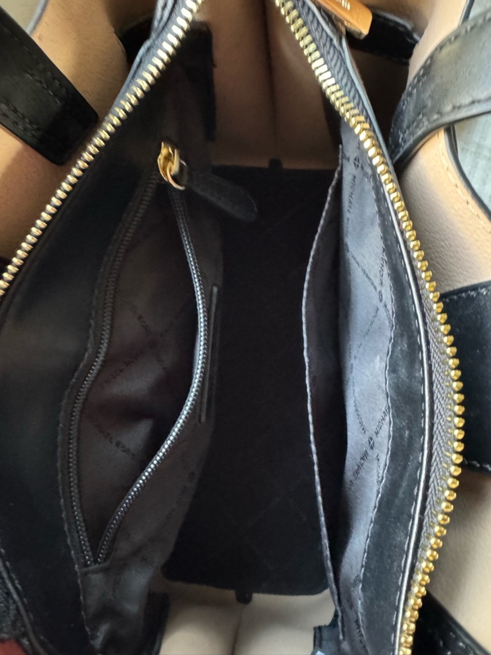 Michael Kors Black Pebbled Leather Satchel with Removable Strap - Picture 5 of 8